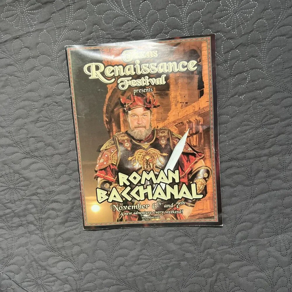 Texas Renaissance Festival 36th Anniversary Season Souvenir Map Program Guide